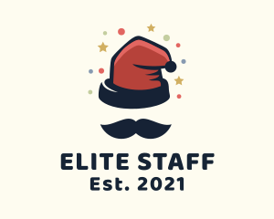 Santa Claus Staff logo design