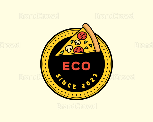 Pizza Restaurant Emblem Logo