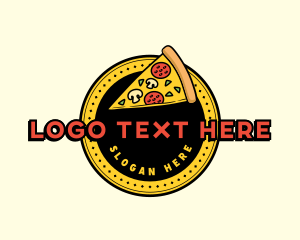 Pizza Restaurant Emblem Logo