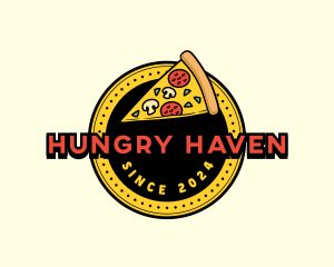 Pizza Restaurant Emblem logo design