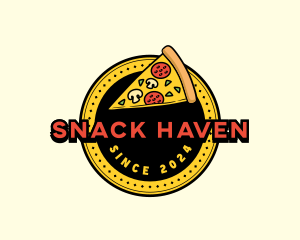 Pizza Restaurant Emblem logo design