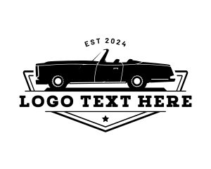 Retro - Classic Car Garage logo design