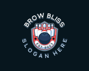 Bowling Pin Sport logo design