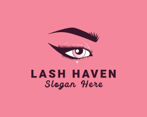 Eyelashes Cosmetic Product logo design