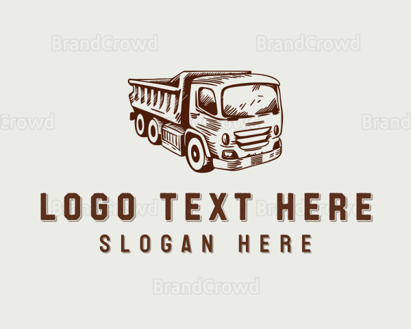 Construction Dump Truck Logo