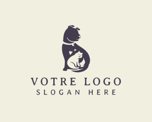 Clinic - Cat Dog Grooming logo design