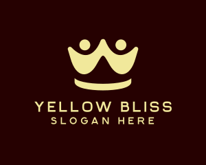 Yellow People Crown logo design