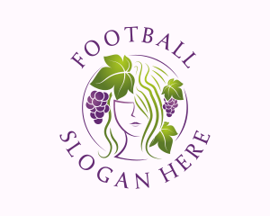 Environmental - Grape Vineyard Lady logo design