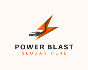 Electrical Power Plug logo design