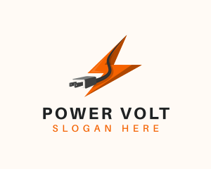 Electrical Power Plug logo design