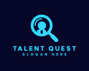 Hiring - Employment Hiring Magnifier logo design