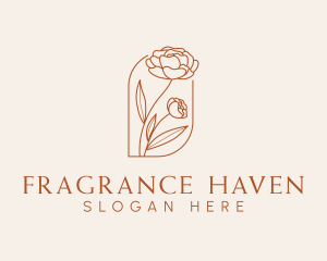 Rose Flower Plant logo design