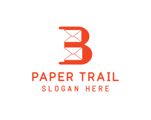 Documents - Mail Envelope Letter B logo design