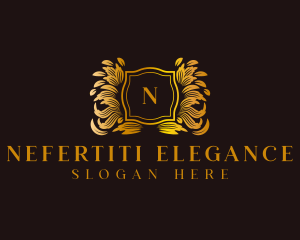 Premium Leaf Wreath logo design