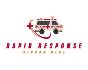 Ambulance - Medical Emergency Ambulance logo design