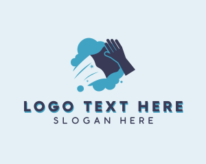 Clean - Sanitary Cleaning Wipe logo design