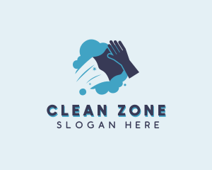 Sanitary Cleaning Wipe logo design