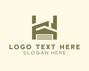 Garage - Industrial Storage House logo design