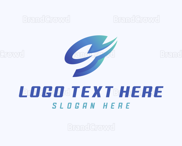 Abstract Business Swoosh Logo