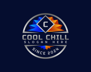 Refrigerator - Hot Cold Ventilation logo design