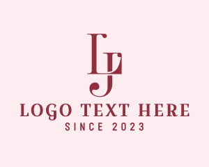Letter Lj - Fashion Apparel Monogram logo design