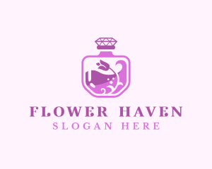 Flower Scent Perfume logo design