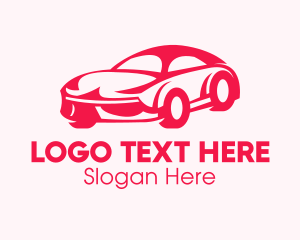 Auto Shop - Red Sports Car logo design