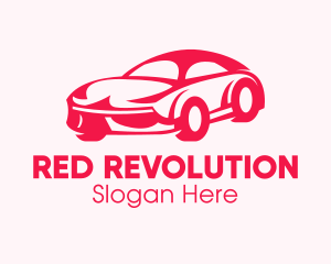 Red Sports Car logo design