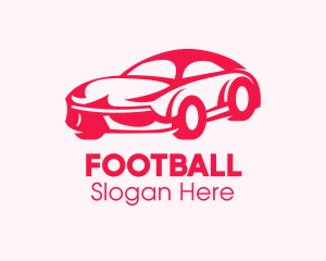 Supercar - Red Sports Car logo design