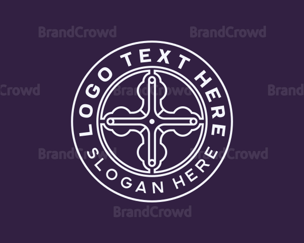 Religious Christian Cross Logo