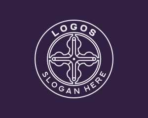 Ministry - Religious Christian Cross logo design