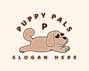 Dog Puppy Heart logo design