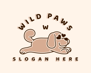 Mammal - Dog Puppy Heart logo design