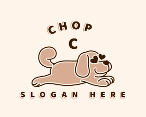 Puppy - Dog Puppy Heart logo design