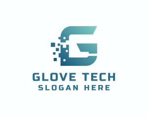 Pixel Tech Letter G logo design