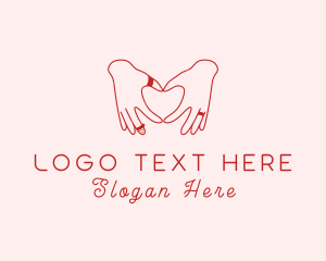Sex Therapist - Romantic Heart Hand logo design