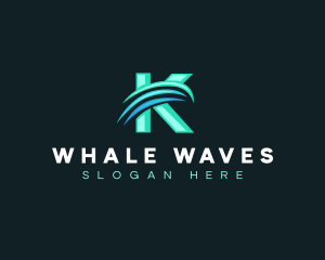 Generic Wave Letter K logo design