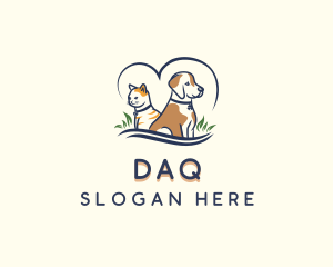 Dog Cat Heart Logo