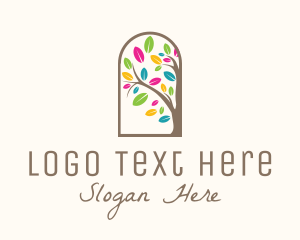Healthy - Colorful Nature Tree logo design