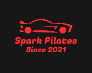 Car Repair - Red Race Car logo design