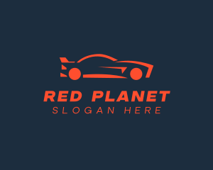 Red Race Car logo design