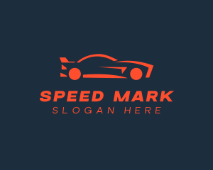 Red Race Car logo design