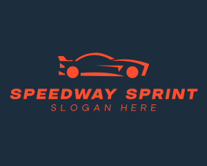 Red Race Car logo design