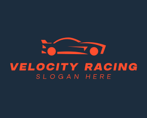 Red Race Car logo design