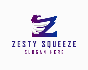 Eagle Wings Letter Z logo design