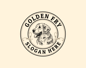 Golden Retriever Dog logo design