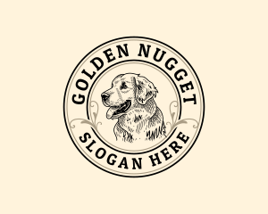 Golden Retriever Dog logo design