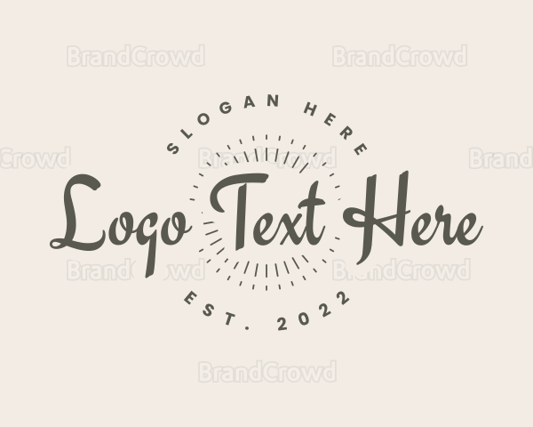 Luxury Cursive Business Logo