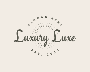 Luxury Cursive Business logo design