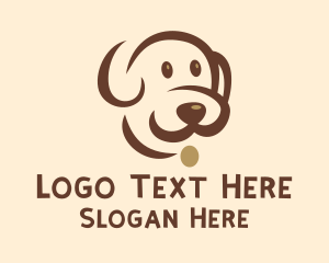 Domestic - Simple Brown Dog logo design